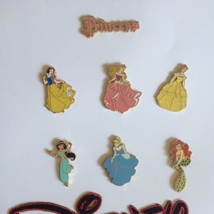 Six Disney Princess Pins
